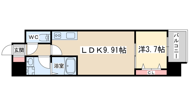 【間取り】 | アートレジデンス梅田北1
