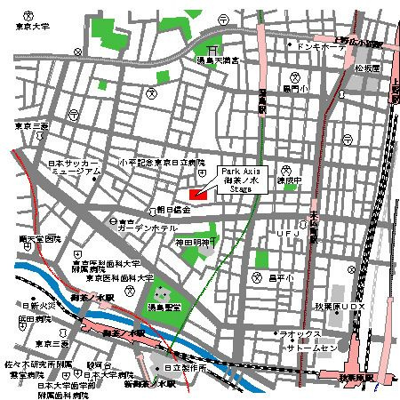 パークアクシス御茶ノ水ステージの地図