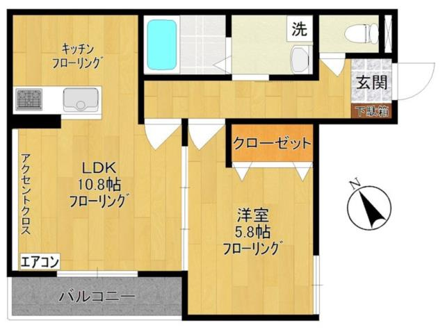 川崎市多摩区菅６丁目の賃貸マンションの間取り