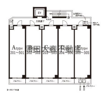 ベルシード千鳥町の区画図