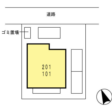 カーサ　ソレイユの駐車場
