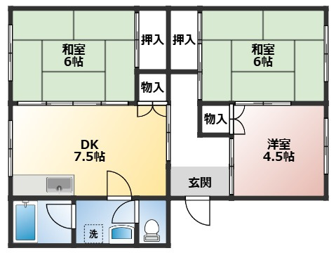 西武郊外マンション大津シーハイツH棟の画像