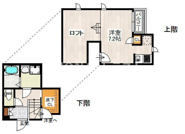 【間取り】 | ＣＢ東宮原ハイト