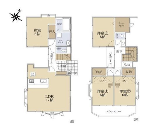 【間取り】 | 藤沢市遠藤　中古戸建