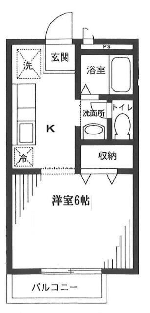 エスペラント烏山Ⅱの間取り|間取りです。