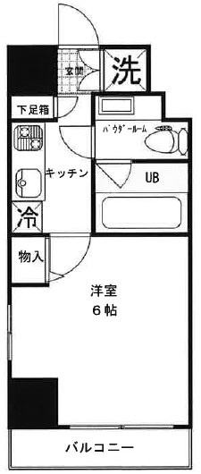 アジールコート中幸の間取り|間取りです。