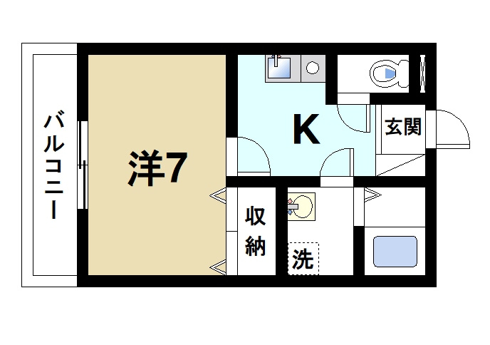 ロイヤルSK指柳　弐番館の間取り