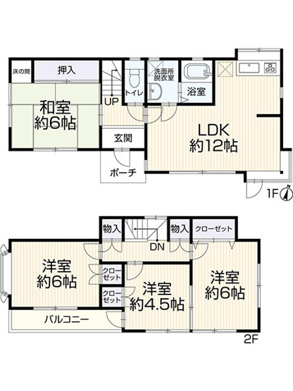 【間取り】 | アトムセレクト習志野市本大久保2丁目中古戸建て