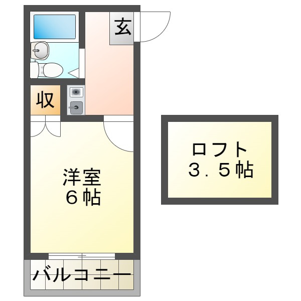 レオパレス青山台の間取り