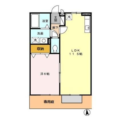 アンプルール A棟の間取り|使い勝手の良い間取りです♪