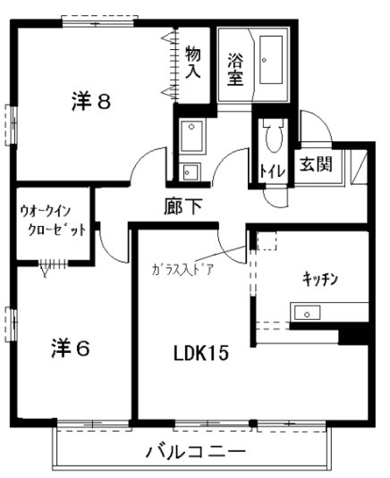 セジュールベルテ弐番館の間取り