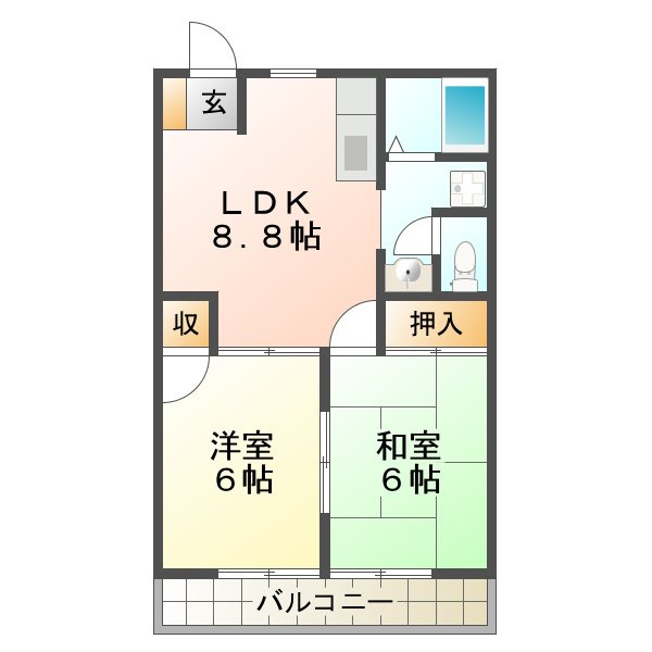 グリーンガーデンの間取り