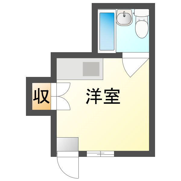 旭コーポの間取り