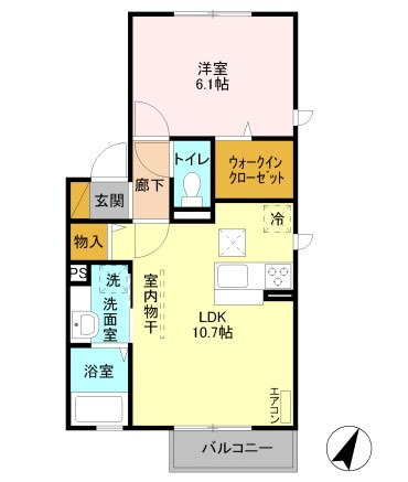 ウィット西高尾の間取り
