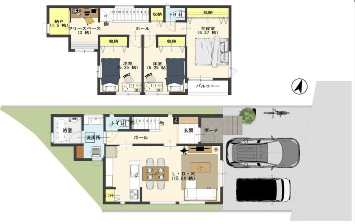 神戸市垂水区千鳥が丘　新築一戸建て　２区画