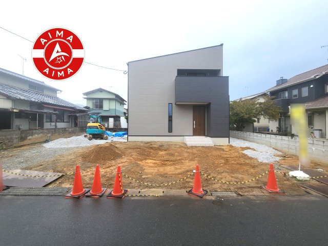 古賀市中央6丁目第1-1棟（1号棟）の外観|デザイン性のある外観です。