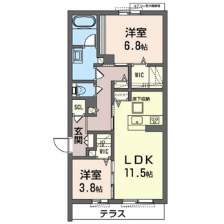 【間取り】 | シャーメゾンセレーノA棟