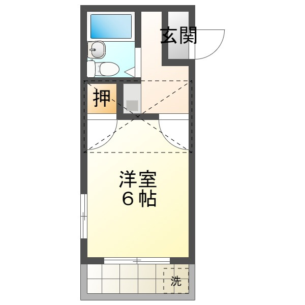 コリーヌ塩屋の間取り