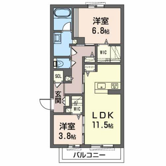 【間取り】 | シャーメゾンセレーノA棟