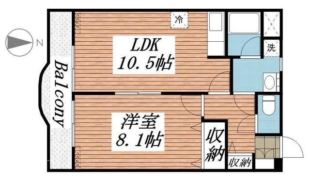 【間取り】 | メゾン浜の宮Ⅱ