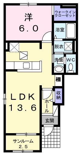 【間取り】 | ライズアンドシャインⅢ