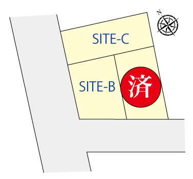 全3棟／シンプルモダンなデザイナーズハウス／鶴見区本町通1丁目の区画図