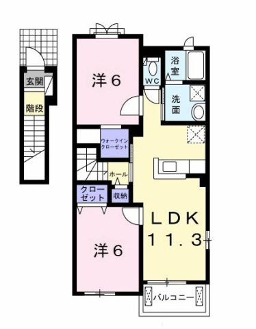 【間取り】 | ムーンフラワー・ガーデンＡ