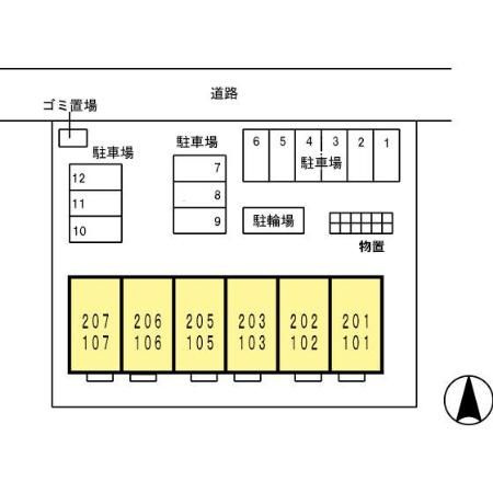 クレール花堂の区画図