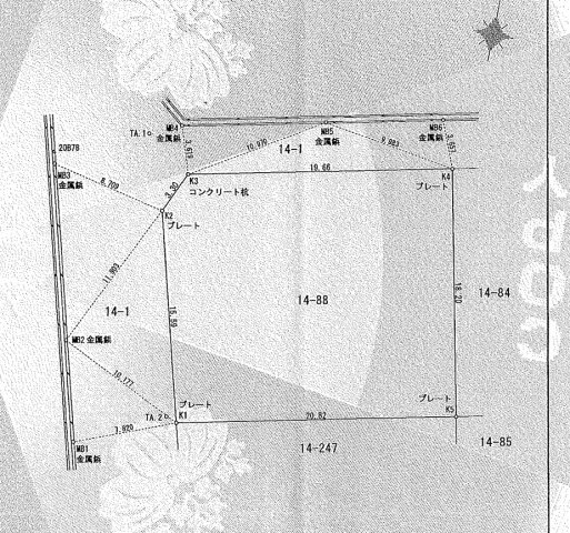 宝塚市千種三丁目15-21の土地図