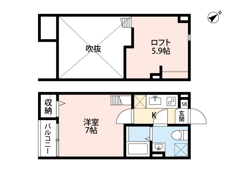 Wistaria加美南の間取り