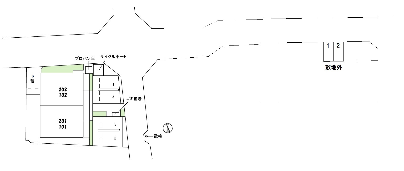 シャーメゾン　アンダンテの区画図