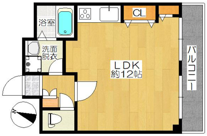 ハイフラッツ池田の間取り