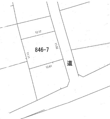 岡山市北区庭瀬の土地図
