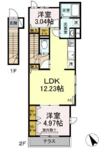 アンジュール代田の間取り