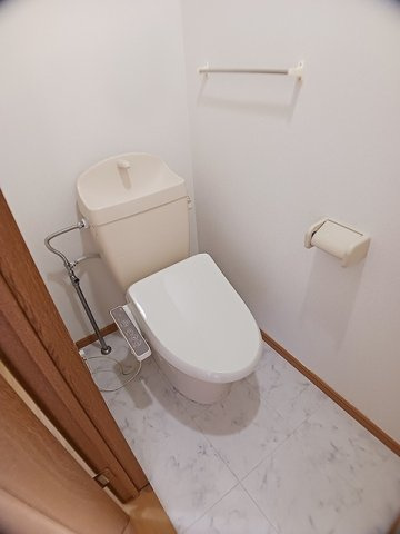 エクセレント花園のトイレ|落ち着いた色調のトイレです