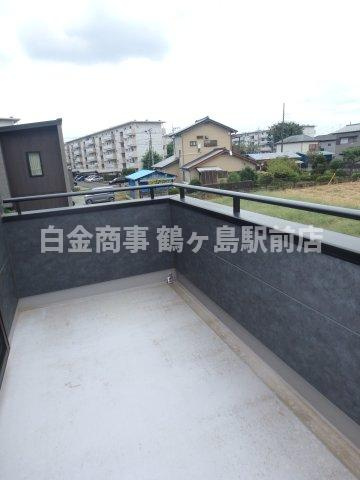 川越市笠幡新築戸建のバルコニー