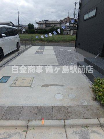川越市笠幡新築戸建の駐車場