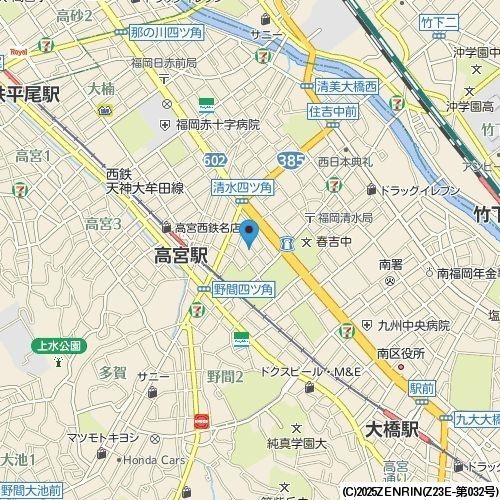 レジディア高宮の地図