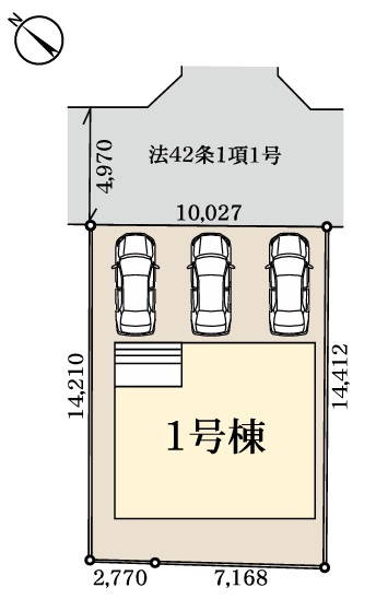 千葉市稲毛区長沼町第４の区画図