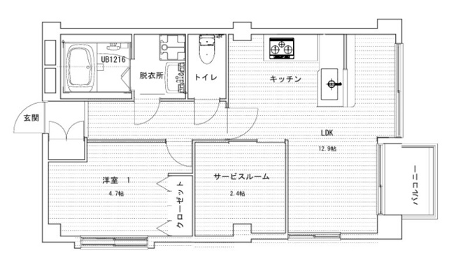 【間取り】 | ダイアパレス方南町