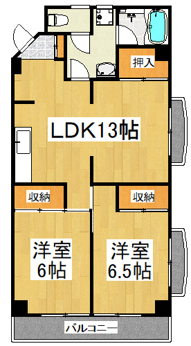 サンライズ福沢の間取り