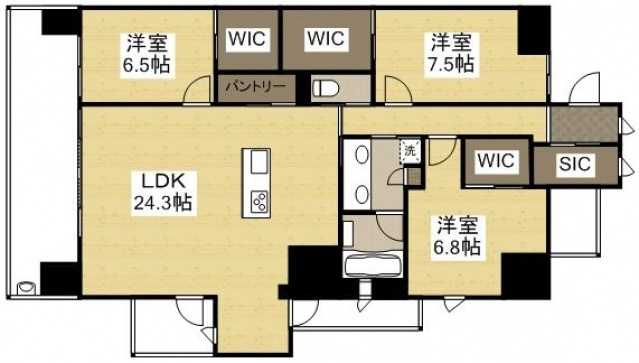 リビンコートプライム津島の間取り