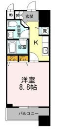 カスタリア堺筋本町の間取り
