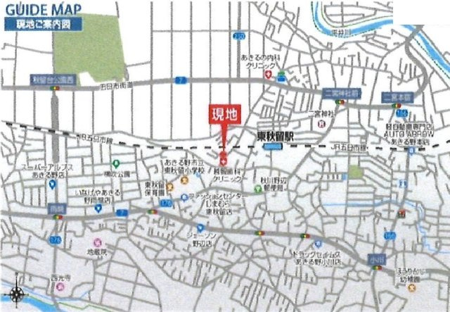 あきる野野辺　新築　全8棟　5号棟の地図