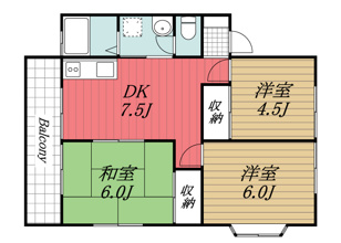 【間取り】 | ウインズ国分寺　A棟