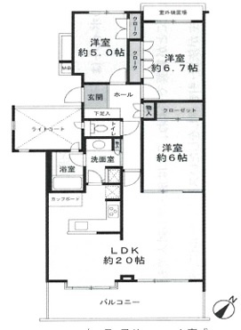 【間取り】 | パーク・ハイム氷川台西