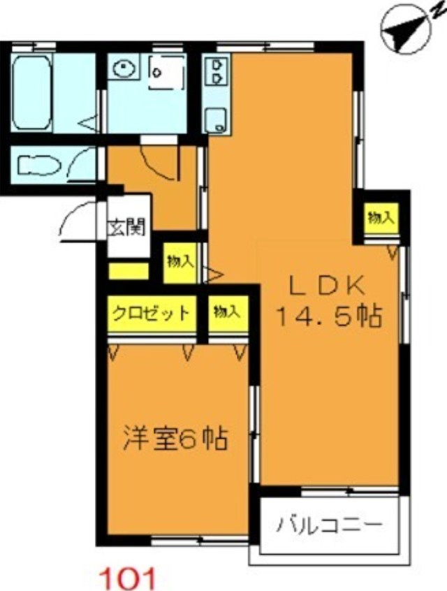 T’sフラットの間取り