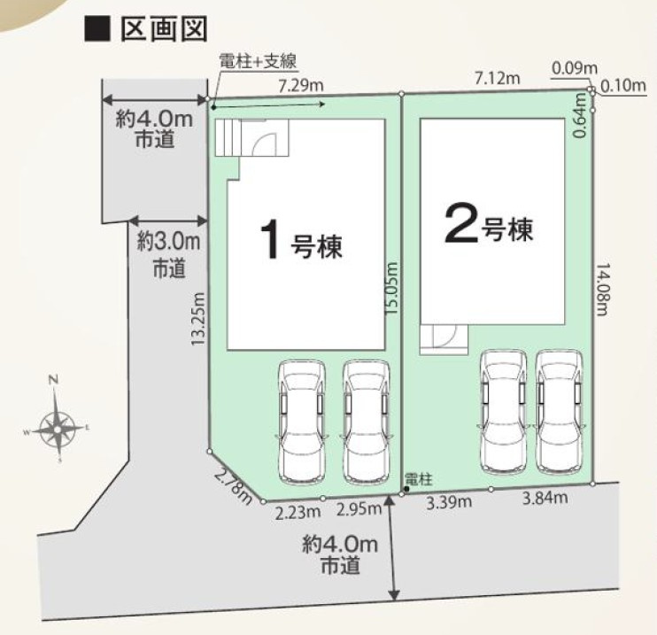 福生市熊川第１期全２棟　新築戸建の区画図