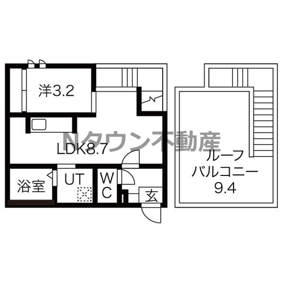 【間取り】 | GRANDTIC Reine上飯田(グランティックレーヌ上飯田) | 間取りです。