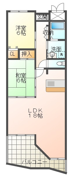 シーサイドパストラル林崎Ⅰの間取り